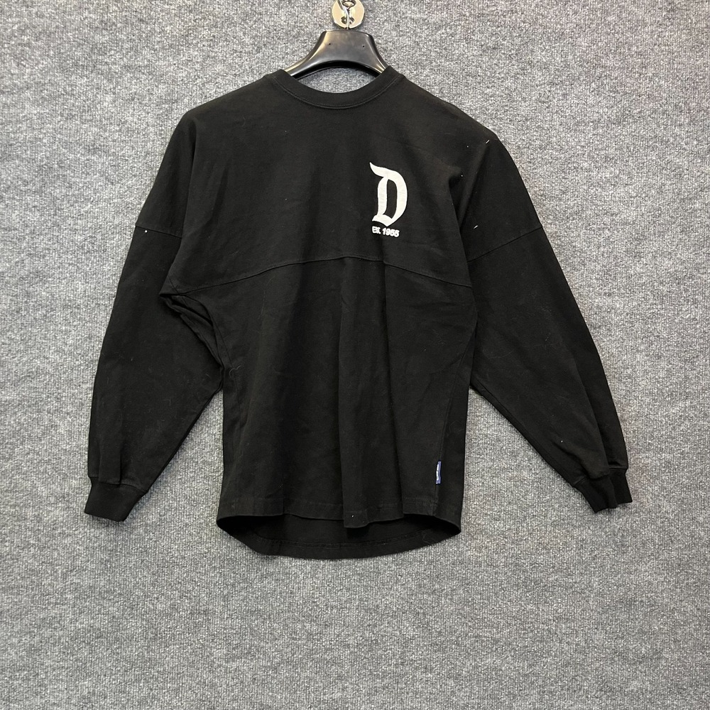 Disney Parks Disneyland Resort Spirit Jersey Men's Black Long Sleeve T-Shirt XS